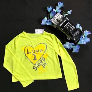 Total Girl NWT Sleepwear Long Sleeves Crop Top Girls L (10-12)